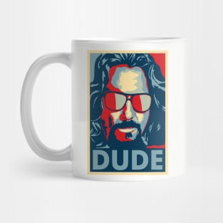 the abide blue red vector Mug